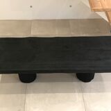 Table basse bois brûlé Shou-sugi-ban