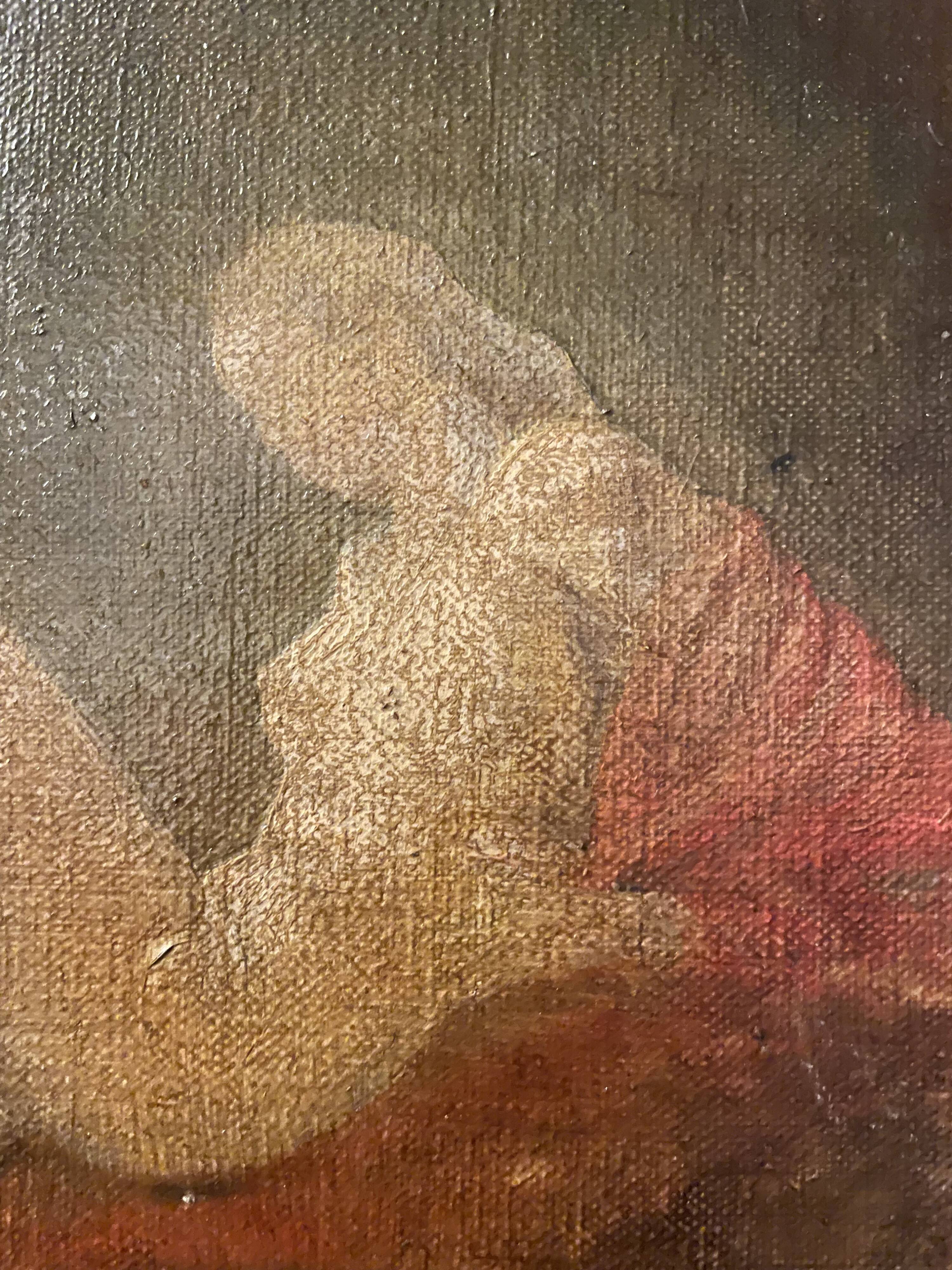 Oil on canvas female nude