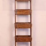 5-level shelf in Burmese teak