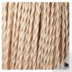 Ceramic lamp, fabric cable, cotton lampshade