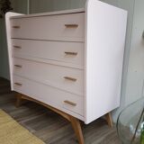 Renovated large format vintage chest of drawers