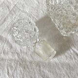 Carafe vintage bouchon boule col argenté