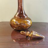Carafe vintage ronde couleur ambre