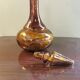 Carafe vintage ronde couleur ambre