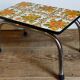 Vintage floral formica footrest stool