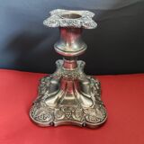 Silver candle holder