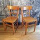 Paire de chaises de bistrot 1950