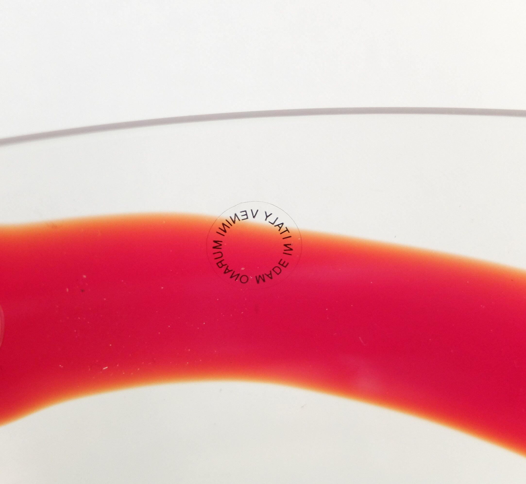 Murano vase, signed venini 95