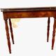 Table a jeu de style Louis Philippe en acajou et placage XIX siècle