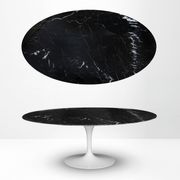 Original knoll tulip dining table 244x137 nero marquina like new!! saarinen