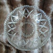 Antique cut glass salad bowl