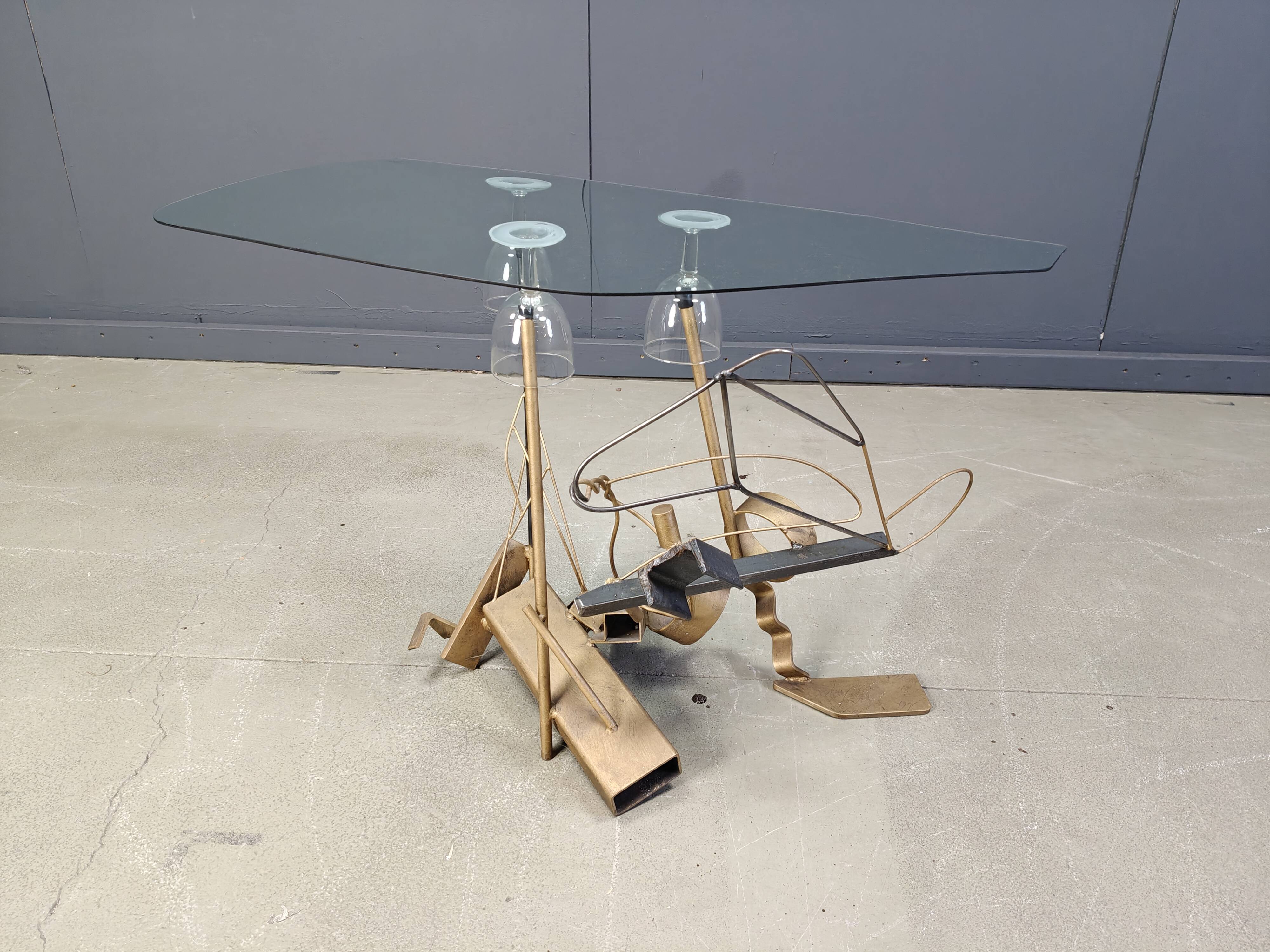 Ensemble de chaises longues sculpturales avec table basse, 1996