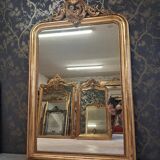 Louis Philippe mirror with pediment 154 x 98