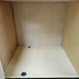 Mid-century 1960s mahogany showcase with glass top