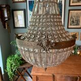 Bronze balloon chandelier and grapevines 90cm