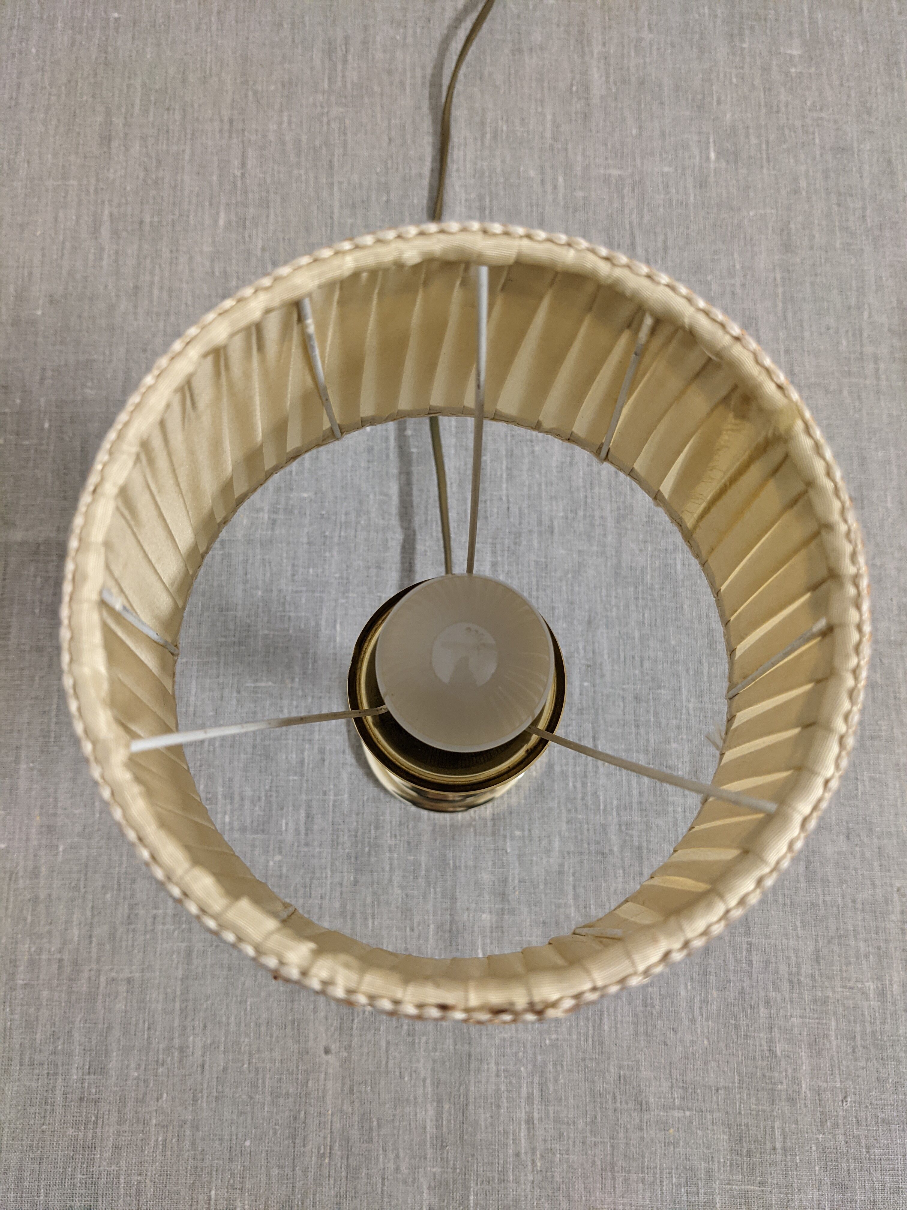 Vintage brass bedside lamp