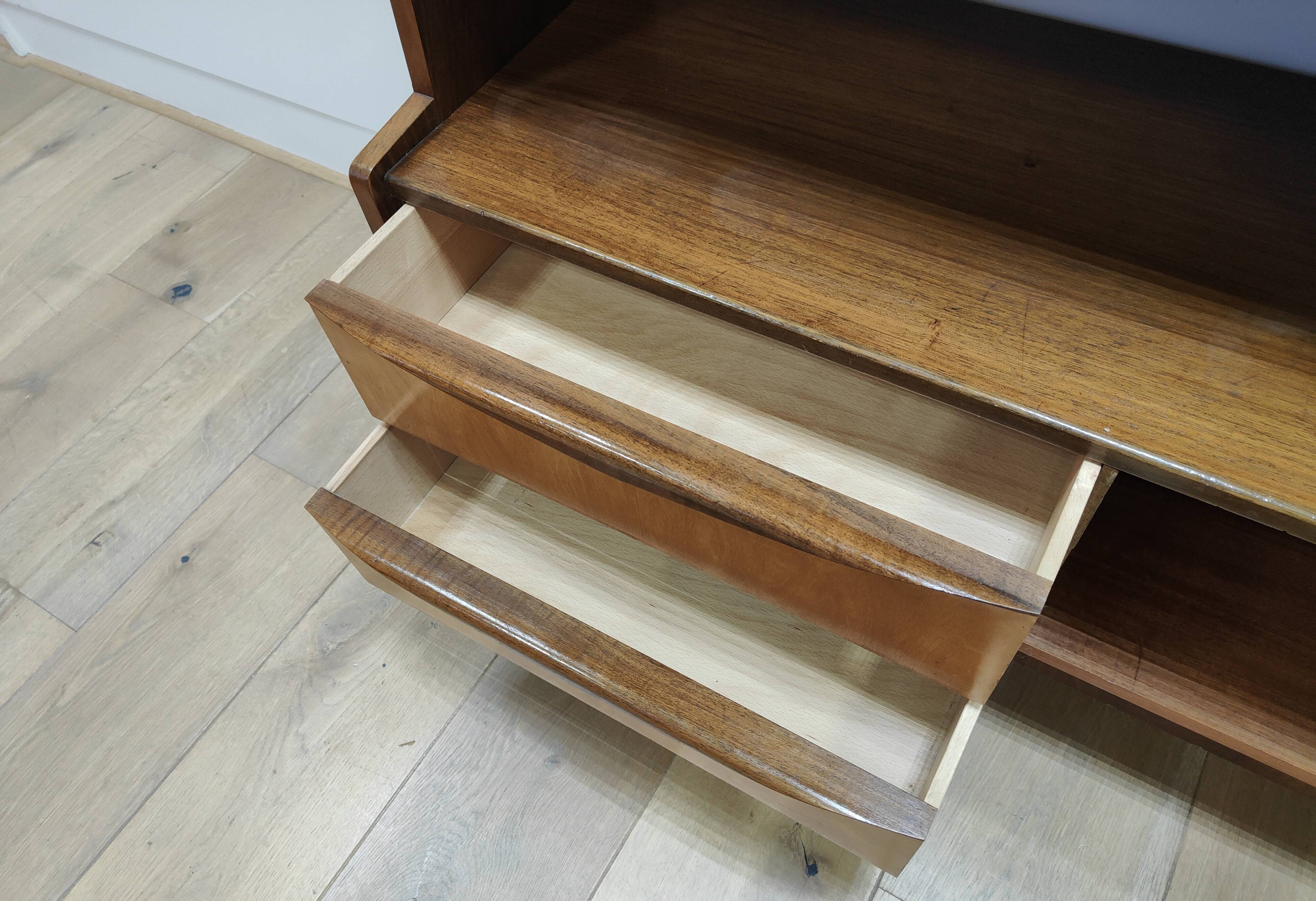 Shelf wall cabinet secretary