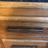 Art deco line-up in 1940s solid oak