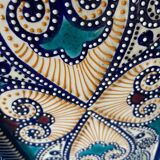 Ceramic plate Quimper signed HB