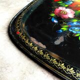 Jostovo hand-painted metal serving tray