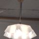Suspension en verre opalin bleu ciel - mid.XXeme