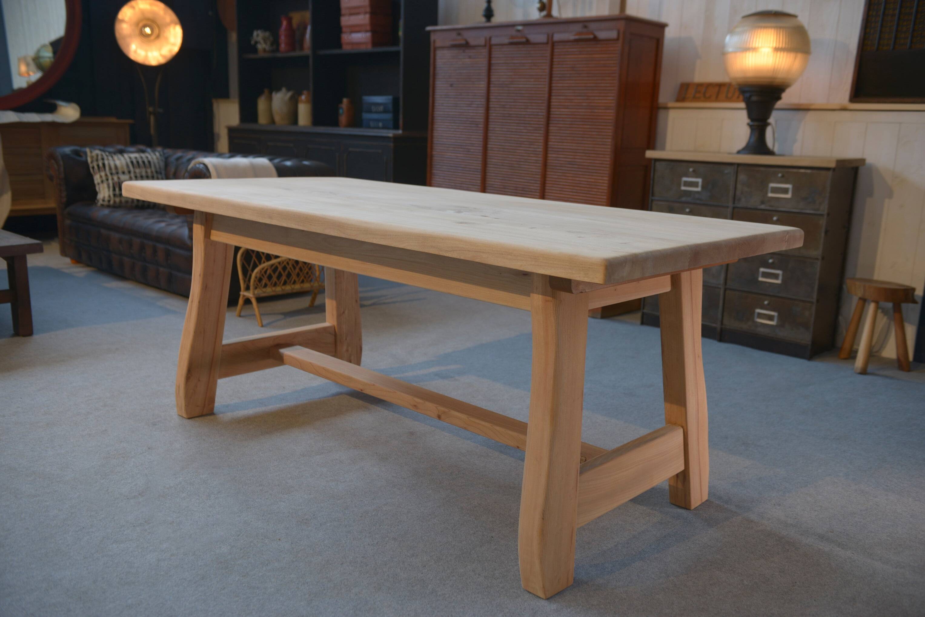 1960's elm dining room table