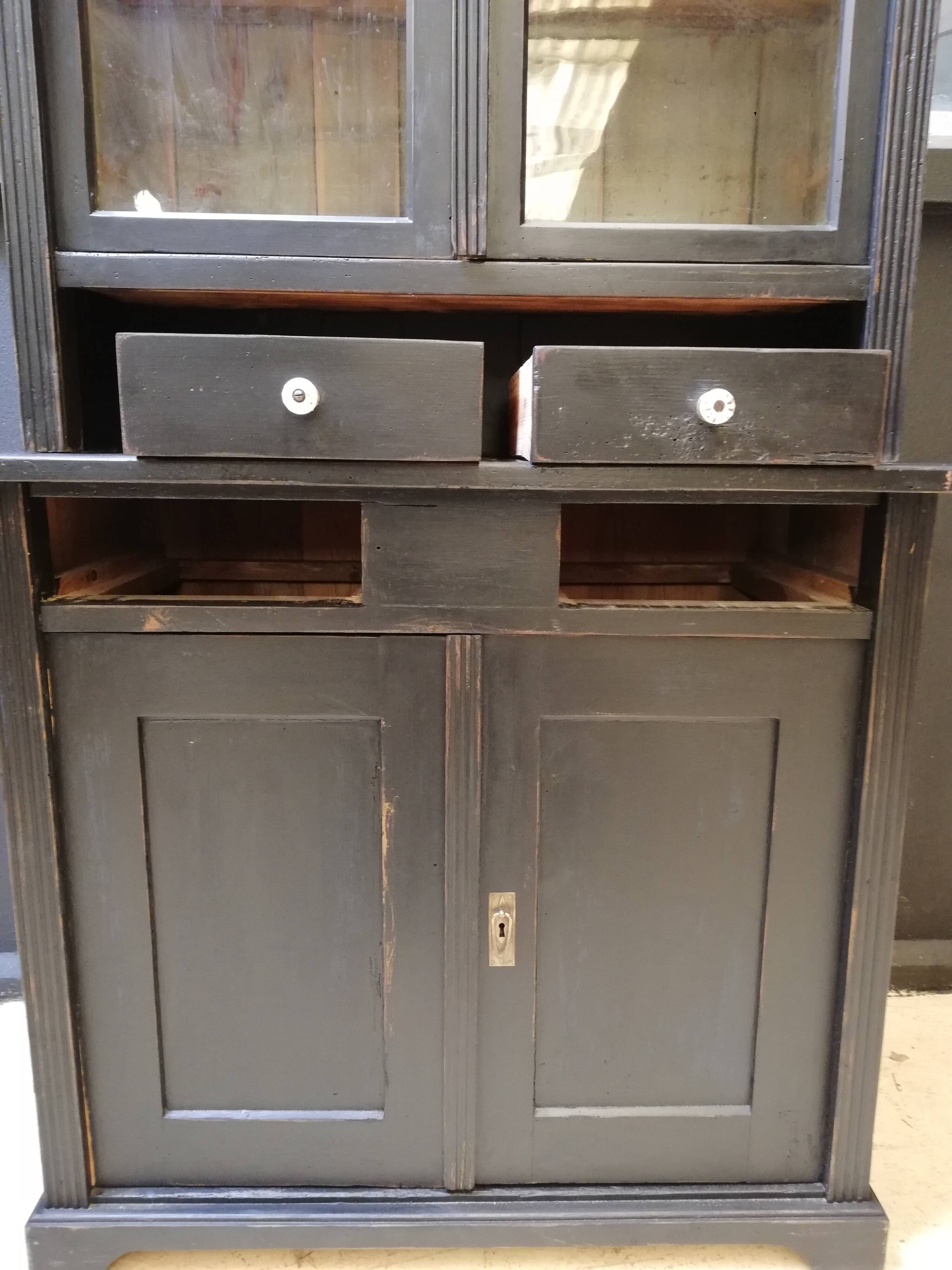 Parisian glazed buffet 2 bodies, vintage, art deco