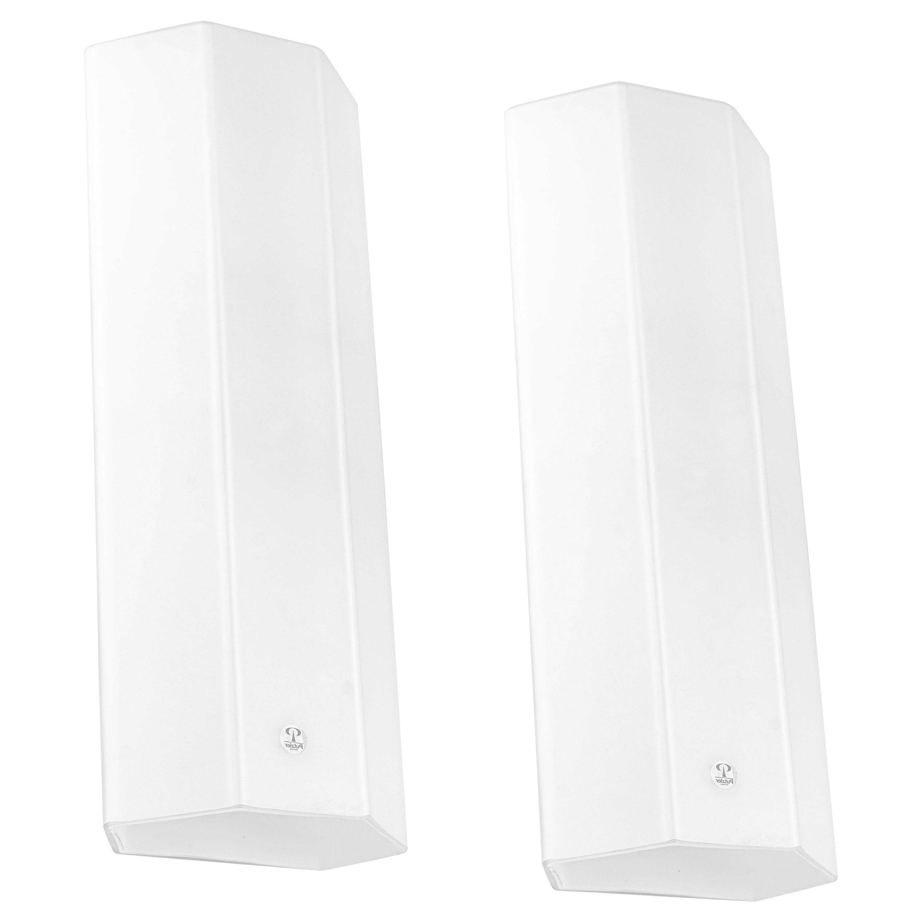 Pair of wall sconces in opal glass by Peill & Putzler, Germany