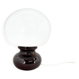 Mid Century Glass and Ceramic Table Lamp, 1960's