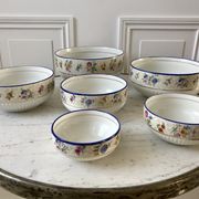 Salad bowls trundle porcelain limoges 50s