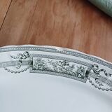 Oval ironstone platter from Saint Amand and Hamage, Medallion