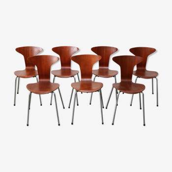 Chaises modèle 3105 Mosquito par Arne Jacobsen pour Fritz Hansen 1967