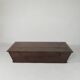 Antique oak chest, trough, blanket chest, 19th century