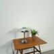 Chromen lamp met glazen details, tafellamp