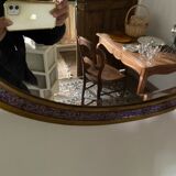 Art Deco oval mirror