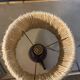 Turned wooden candle holder