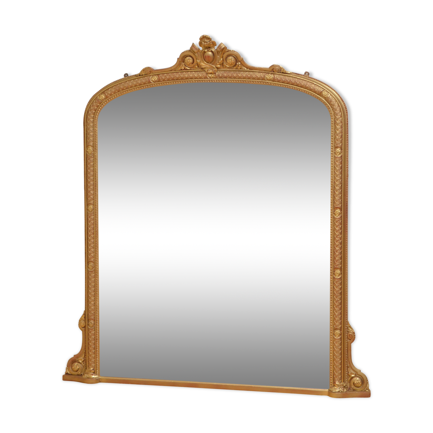Fine victorian overmantel mirror