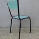 6 chaises en formica vert mint design vintage