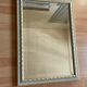Miroir cadre blanc doré