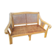 Banquette en rotin et cannage