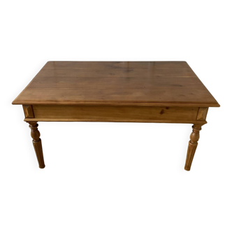 Large solid wood coffee table