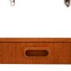 1960s Scandinavian wall-mounted teak bedside table