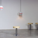 Pair of pendant lamps by Stilnovo Italy 1950