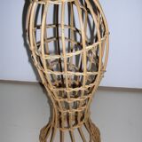 Model head in rattan