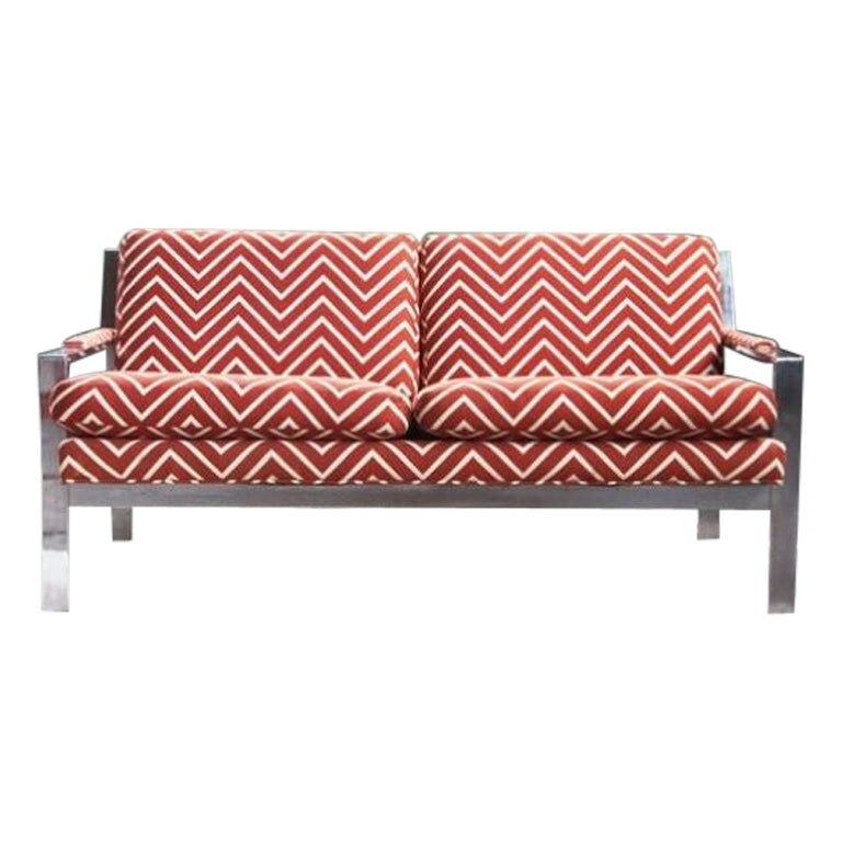 Cy Mann sofa in Chrome, 1970s