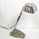 Office Art Deco lamp, chrome metal, & base marble, 1930 s