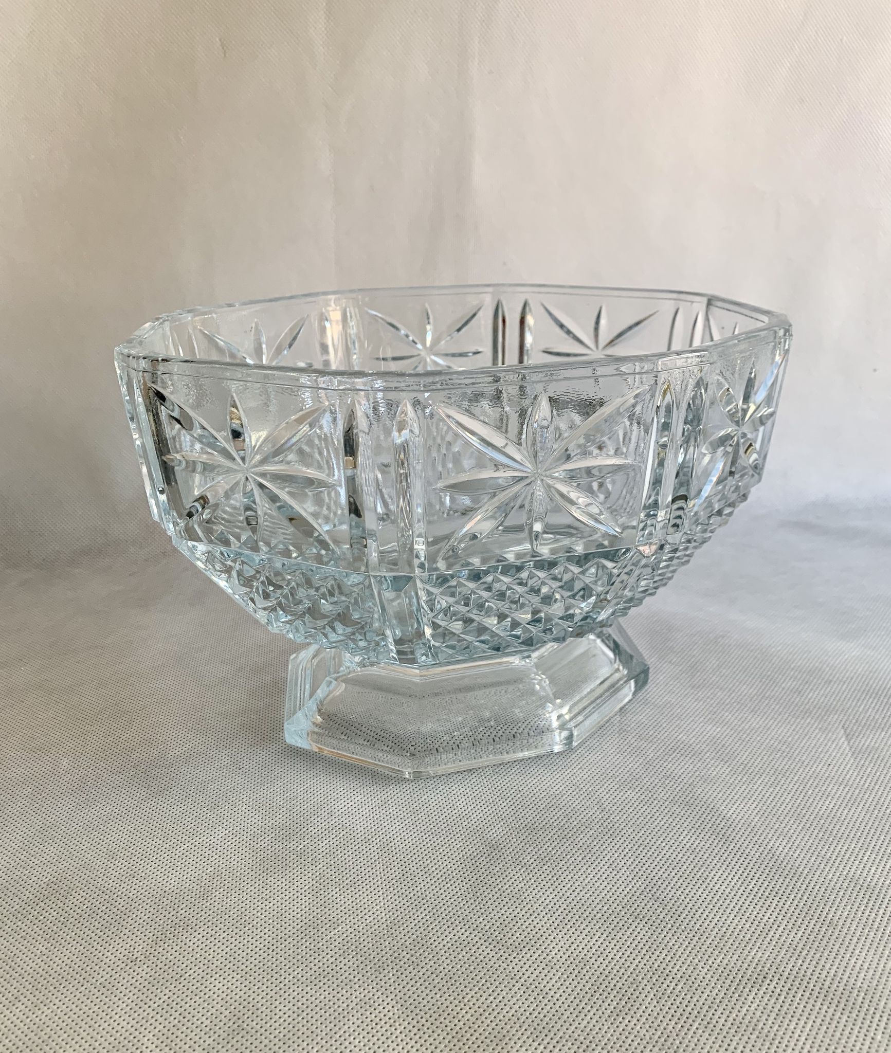 Plat de fruits en verre, années 1960