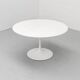 Extendable custom Knoll Tulip Dining Table, 1980