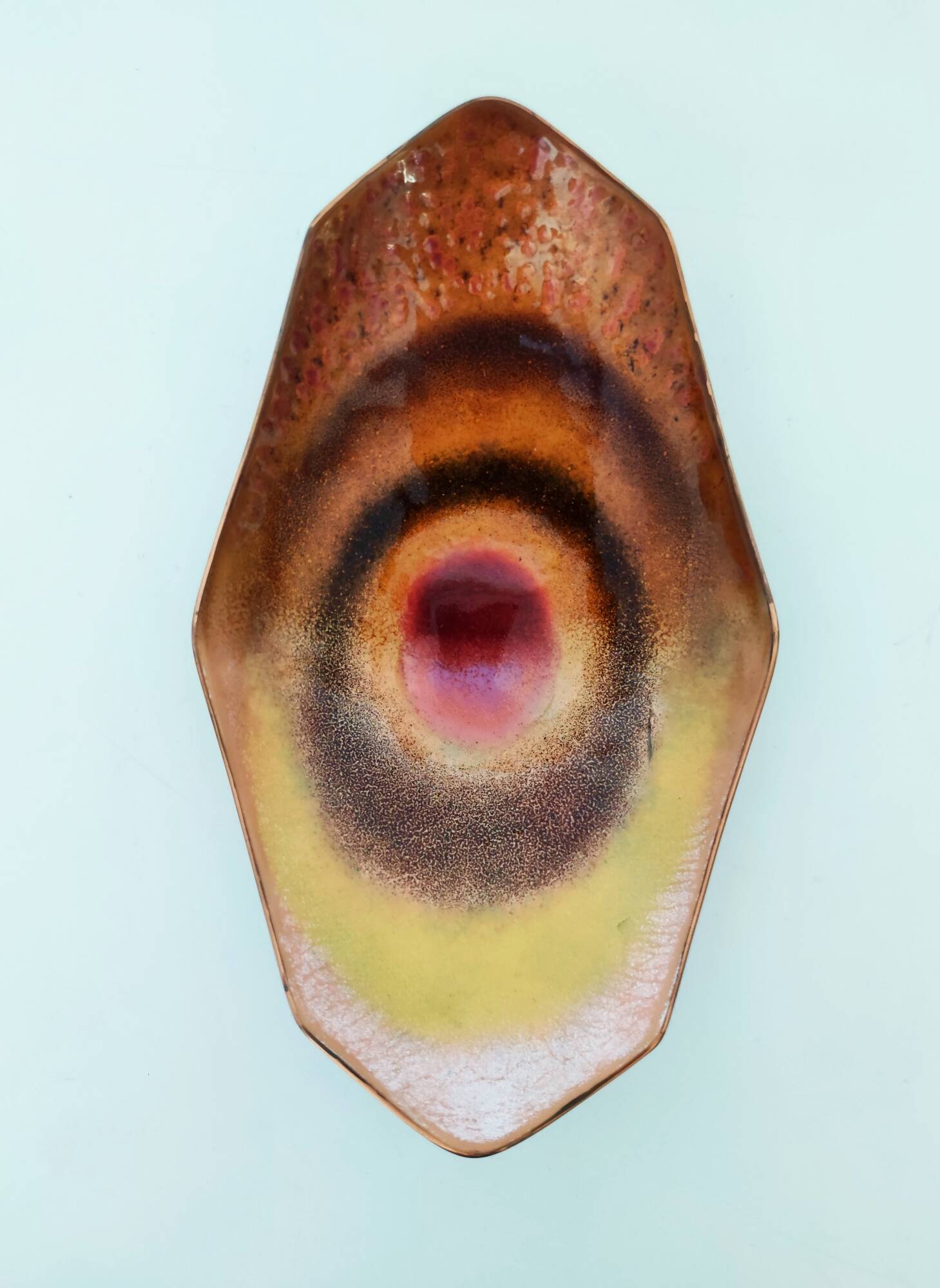 Enameled Copper Vide-Poche / Decorative Bowl Ascribable to Paolo De Poli