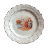 Assiette ancienne Moulin des Loups & Hamage Nord